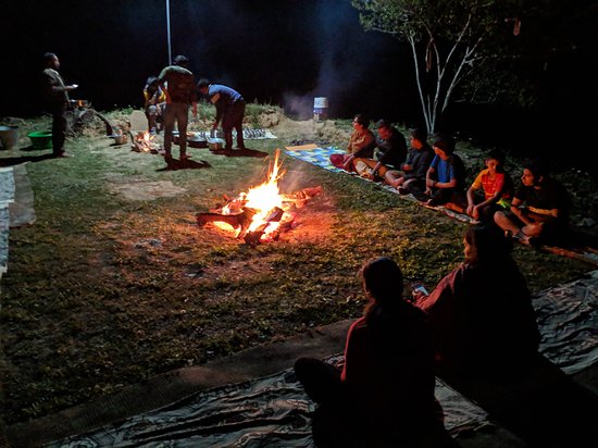 Traditional wood fire live chulha cooking non veg desert dinner Jaisalmer Rajasthan