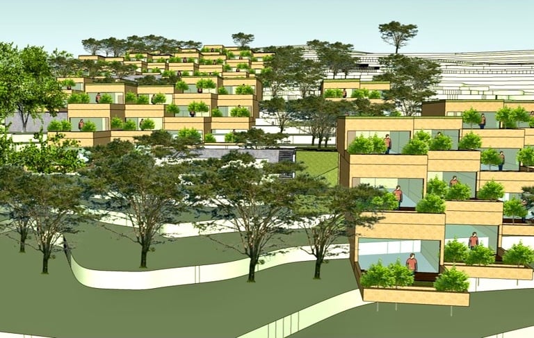 Architectural Concept and Design for a resort in #Coorg along with bespoke interiors. #architect 