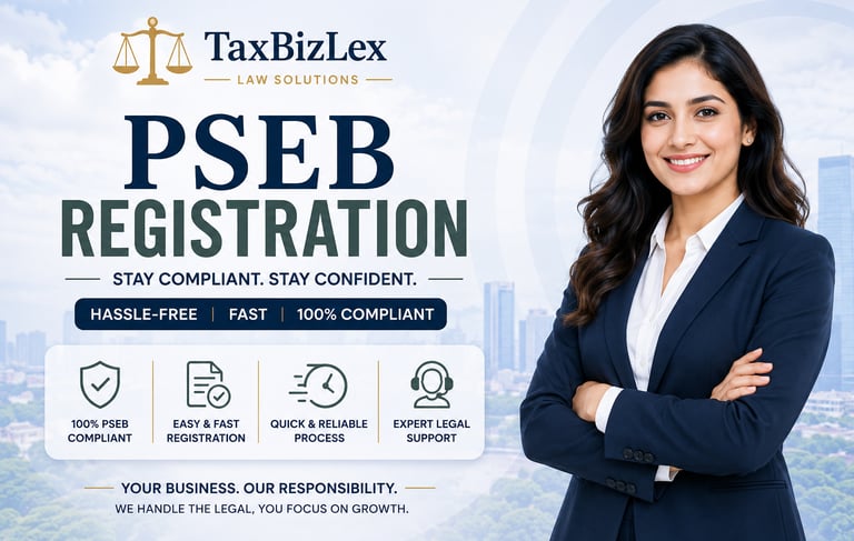 PSEB Registration TaxBizLex