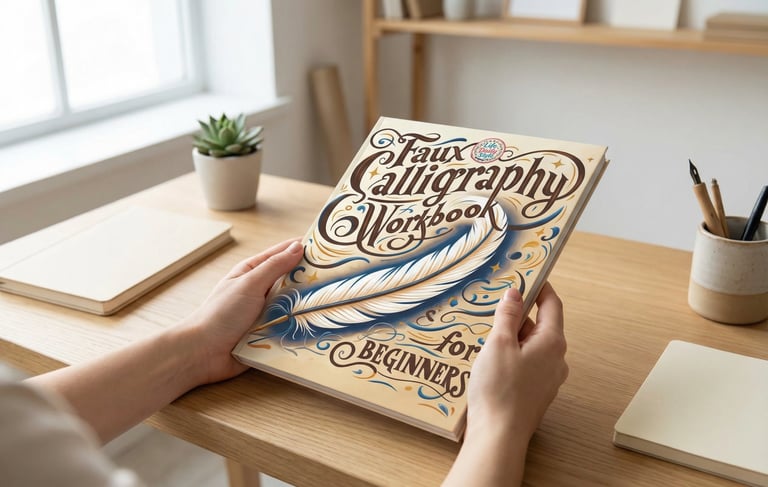 a person holding a book with a book cover