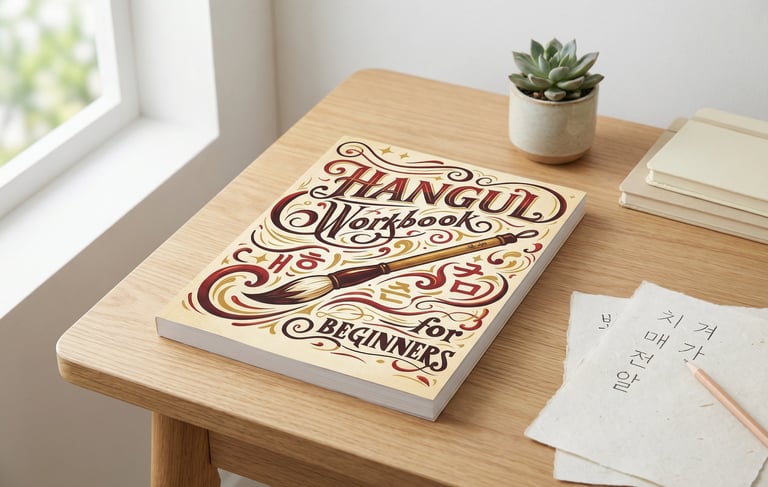 a book cover with a brush and a pencil