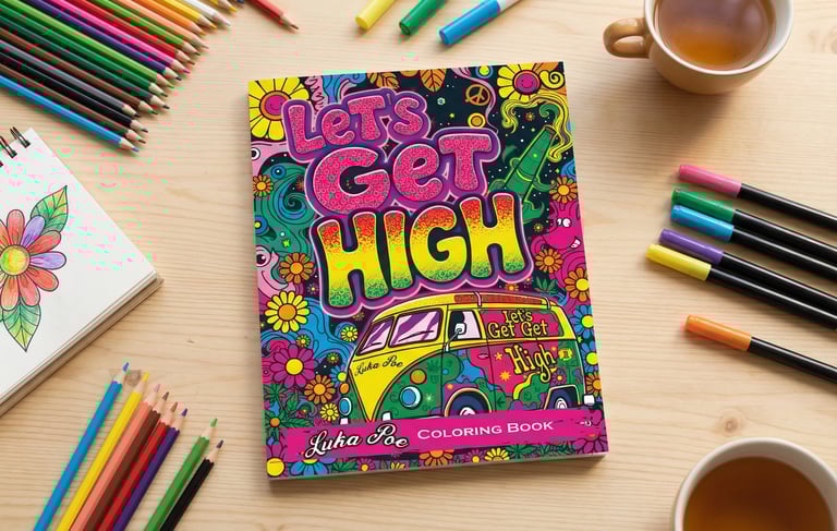 a book with a cup of coffee and a notebook