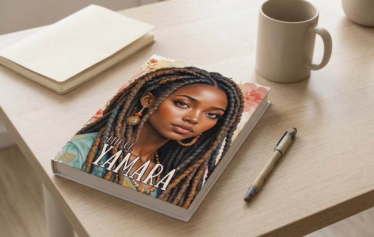 a book with a pen and a cup of coffee