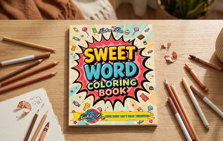 a book with a comic book cover and pencils