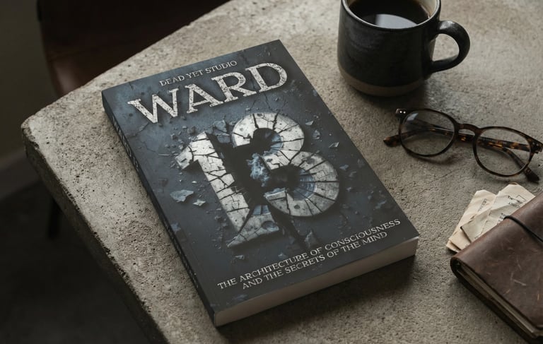 a book cover of a book with a cup of coffee and a book