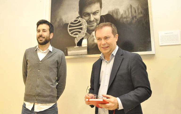 Retrato institucional de Javier Sierra premio planeta por Juan Martín Villate