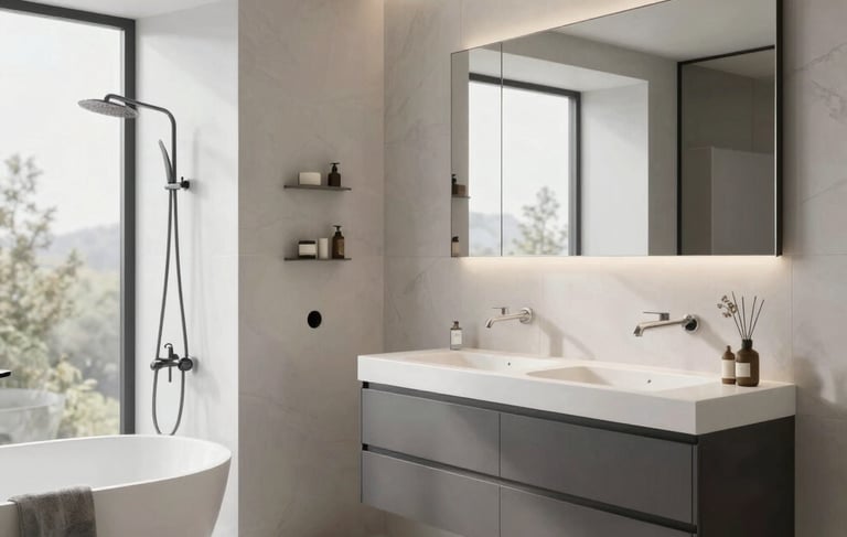 photo of white staircase