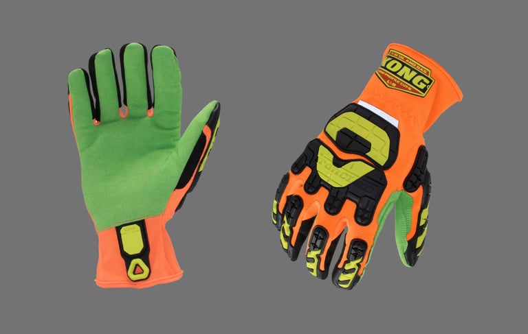 High performance industrial safety gloves for hand protection in hazardous environments