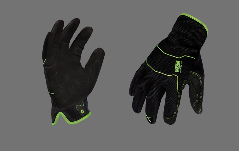 High performance industrial safety gloves for hand protection in hazardous environments