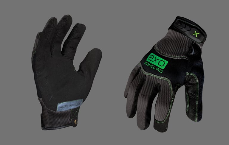 High performance industrial safety gloves for hand protection in hazardous environments