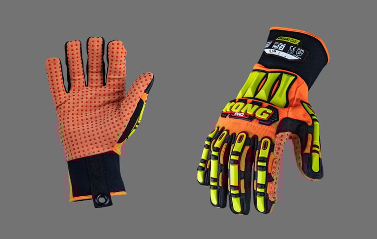 High performance industrial safety gloves for hand protection in hazardous environments