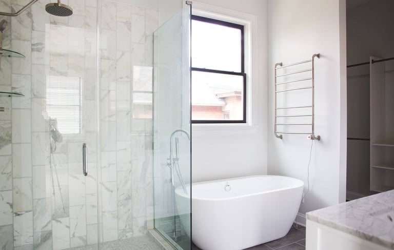 Custom bathroom remodel transforming layout and design in Columbus, Ohio