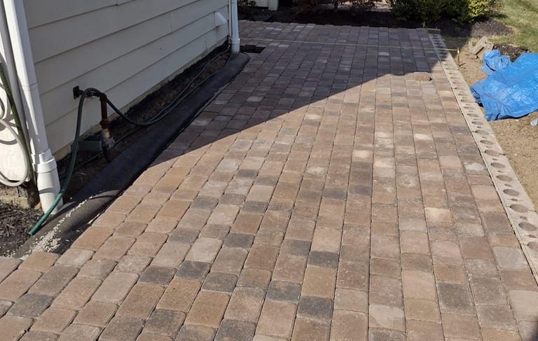 Backyard paver patio design and installation in Columbus Ohio
