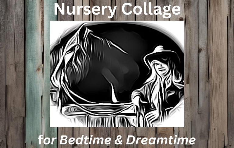 a woman in a hat and a horse in a barn