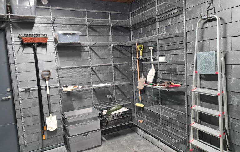 Elfa garažo sistema | Elfa Garage | lentynu-sistemos.lt
