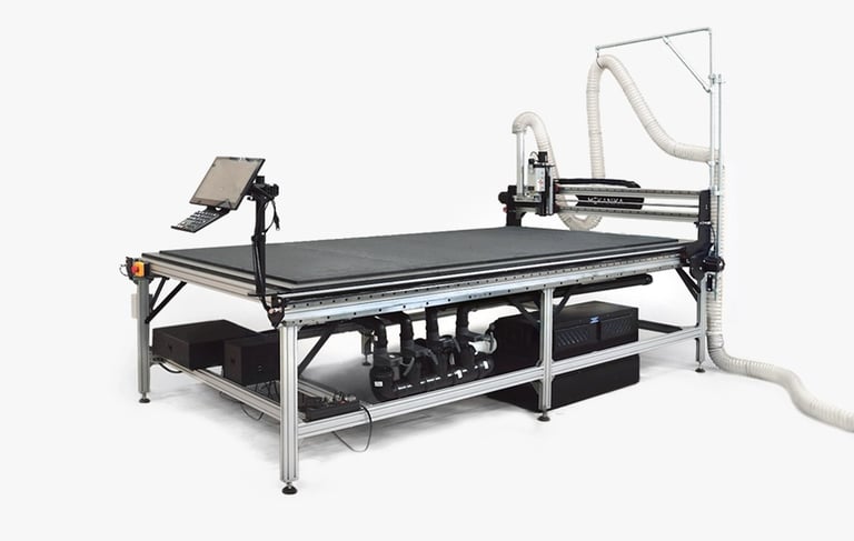 Mekanika Fab CNC machine with vacuum table