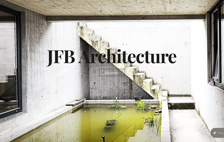 Site internet - JFB Architecture