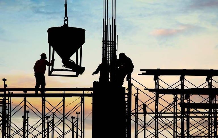 a crane is lifting a crane with a crane