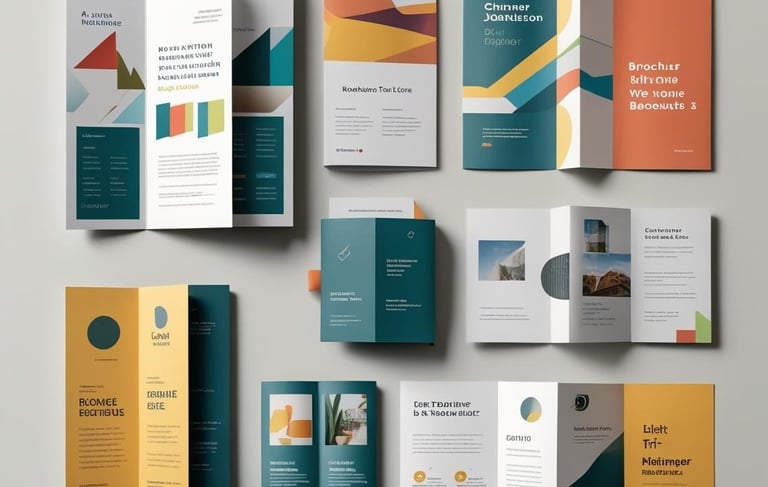 folleteria, triptico, diptico, color