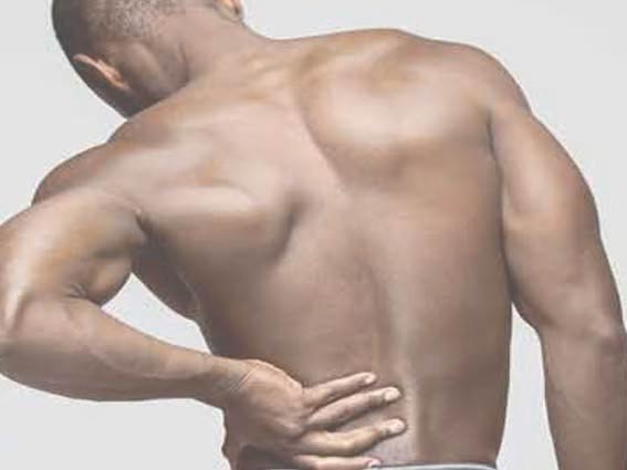 man suffering from chronic back pain