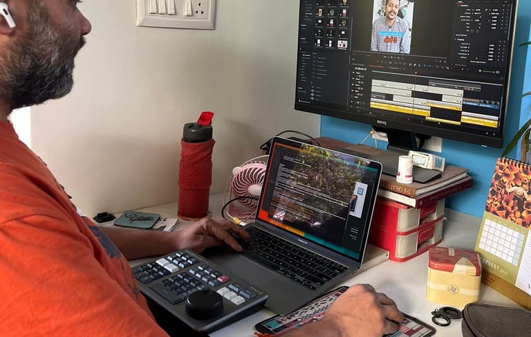 My editing setup - DaVinci Resolve Studio + Speed Editor