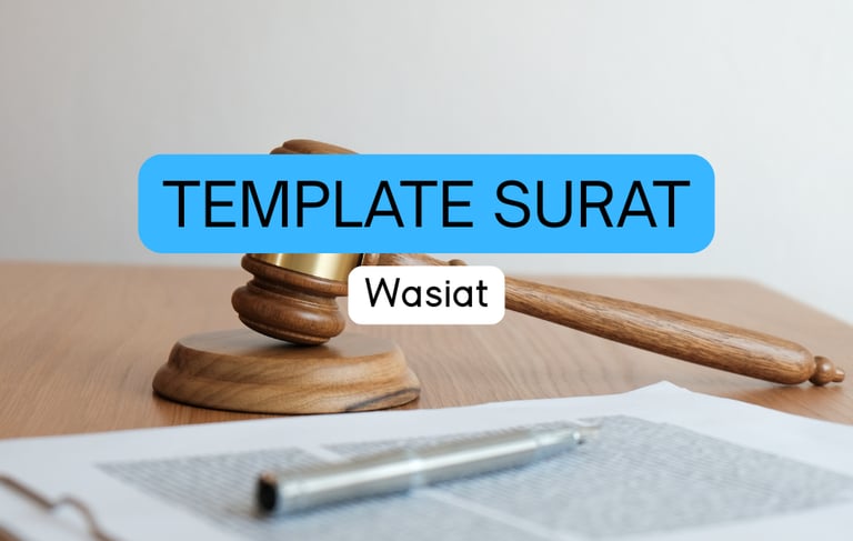 Template Surat Wasiat