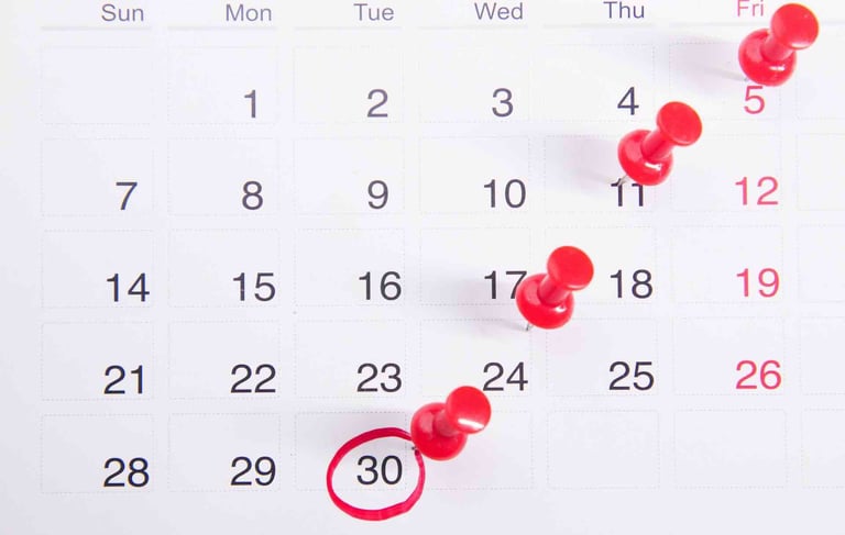 Calendrier rendez-vous mise à disposition VTC taxi