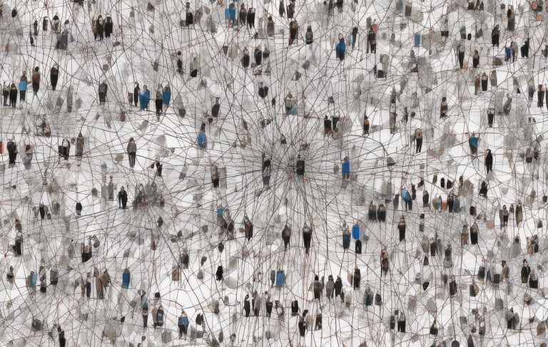 white and black abstract painting