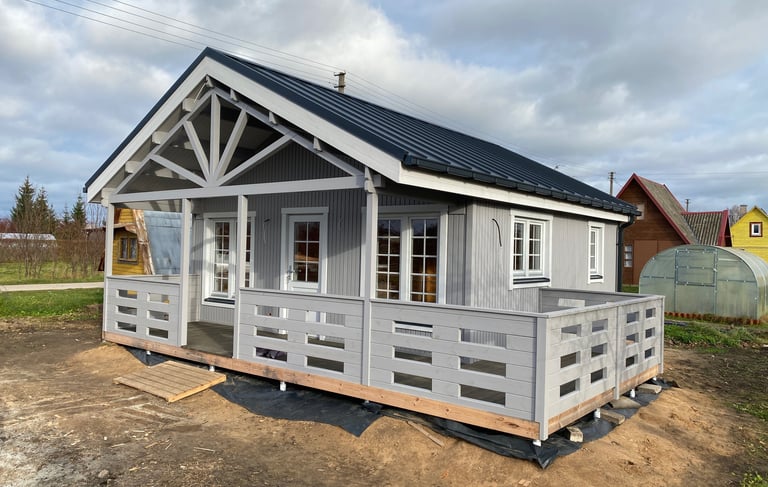 medinis sodo namelis