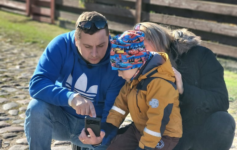 Pėsčiųjų žygis su šeima Valkininkuose su programėle