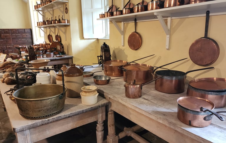 The Kitchen in Inverary Castle in Inverary, Scotland
