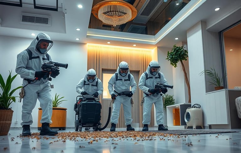 فني مكافحة ورش حشرات محترف