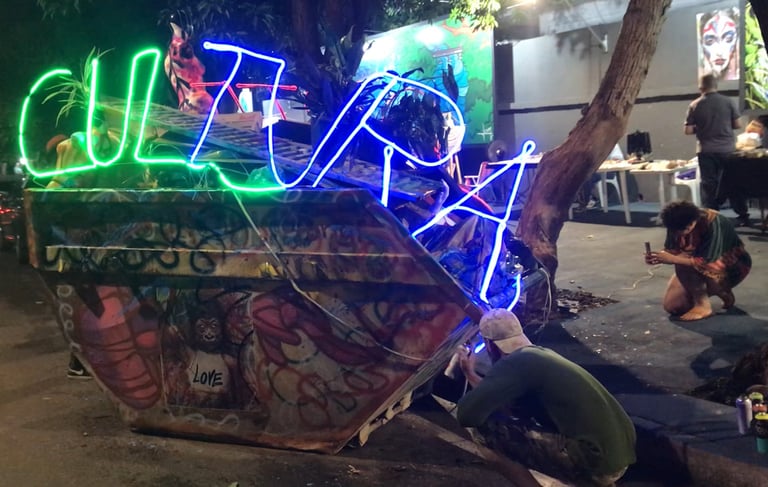 rte urbana como território de expressão viva Em Barra do Garças, a arte urbana se afirmou.