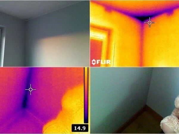 Drėkstančių vietu aptikimas