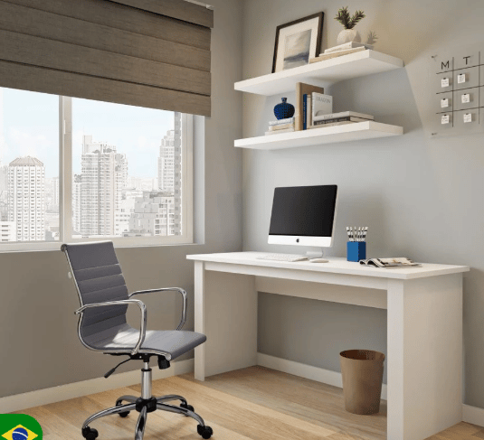 Mesa Escritório Hill Branca