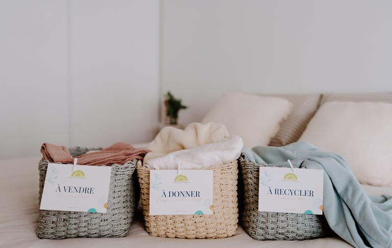 tri et désencombrement dressing, home organiser grenoble