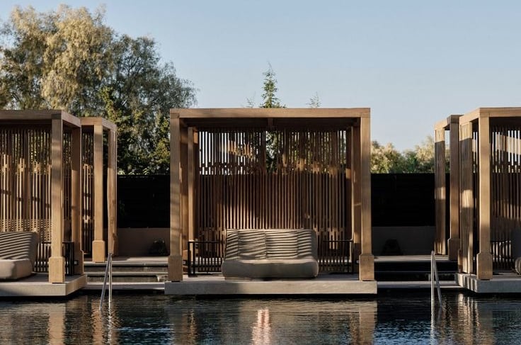 urban spa and wellness pool area