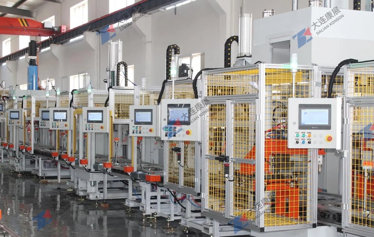 全自动车轴装配线-高精度工业机器人操作 Konson Axle Assembly Line Solutions