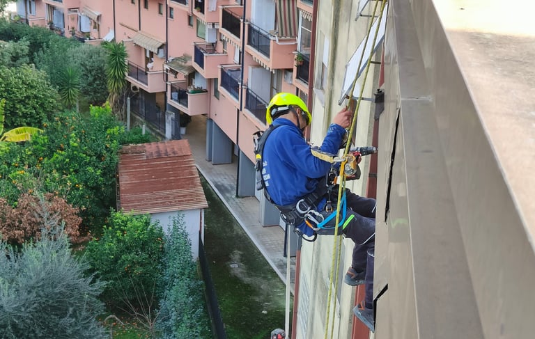 edilizia acrobatica su fune
