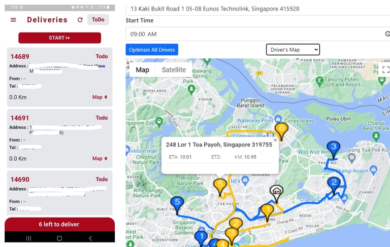 Android/iOS Delivery App