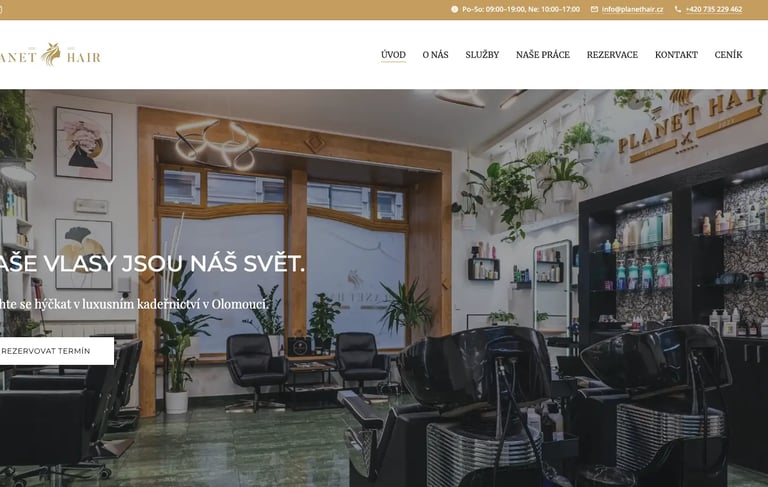 Reference BEEZIBLE – kadeřnický salón Planet Hair