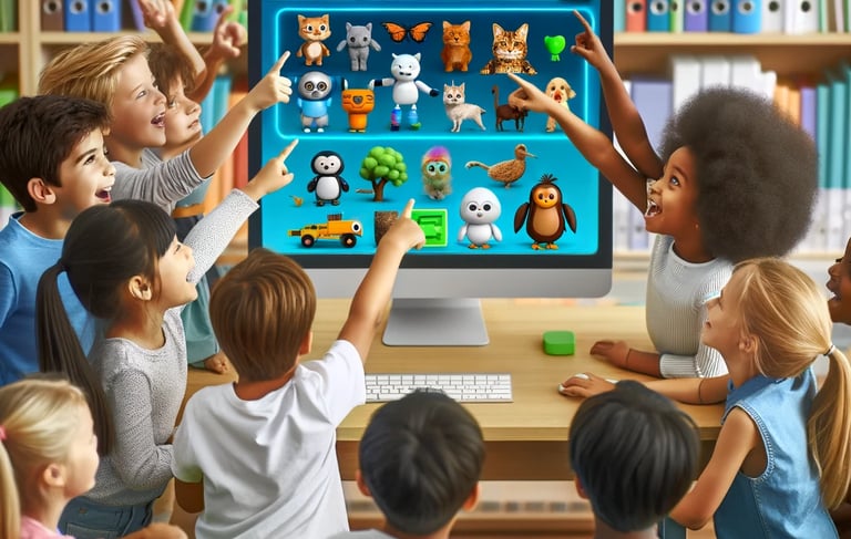 AI-Powered Drawing Tool: An AI project that turns sketches into detailed drawings, teaching kids abo