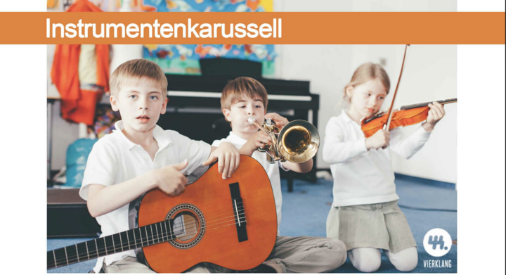 verschiedene Instrumente ausprobieren um das richtige Instrument zu finden