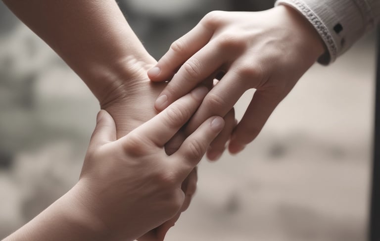 A man sitting at a table in front of a statue