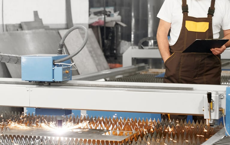 Corte laser de placa de metal