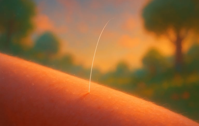 filaments come out of skin