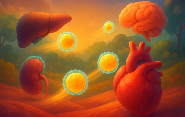 lipid particles and body organs