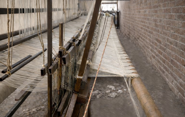 Handloom/Broadloom carpet weaving