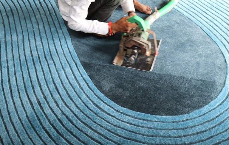 Carpet clipping & Shearing process