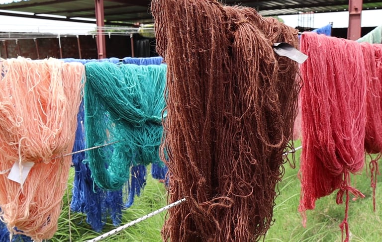 Post Dye Yarn Drying Process